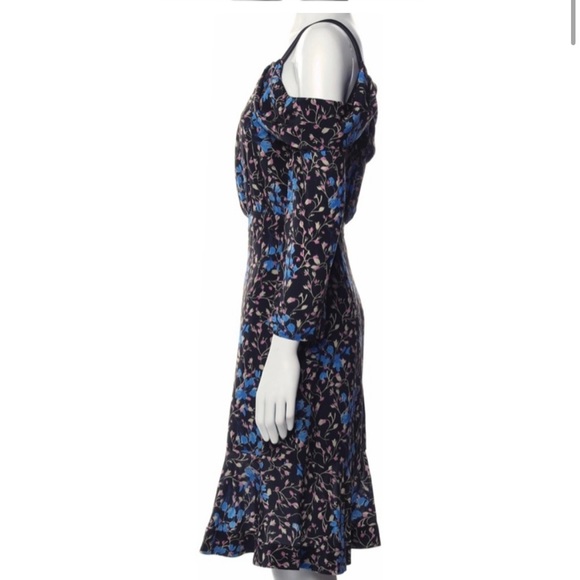 Saloni Tricia Off the shoulder midi dress - Picture 4 of 4